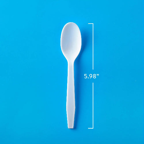 Member's Mark Heavyweight White Plastic Spoons, 600 ct