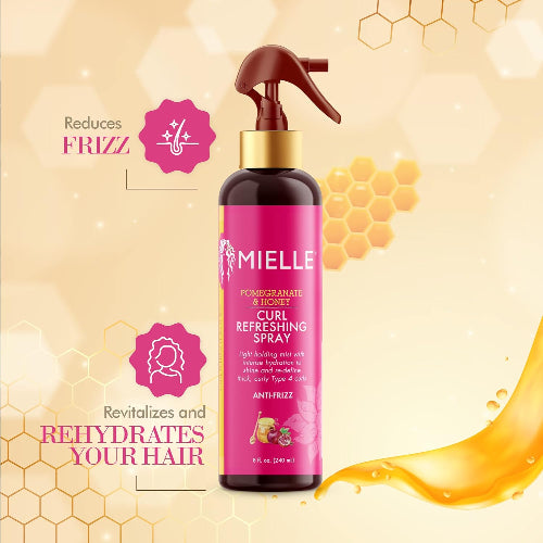 Mielle Pomegranate & Honey Curl Refreshing Spray 240ml hydrates