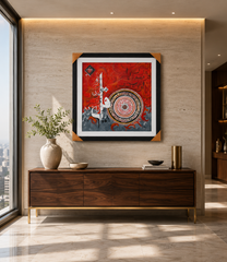 Original Hand-Painted Modern Islamic Calligraphy Wall Art | Luxury Contemporary Arabic Fine Art Painting | Museum-Grade Framed Artwork