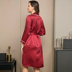 Red Silk Women’s Night Suit – Luxurious & Comfortable Sleepwear