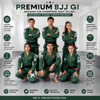Premium 450 GSM BJJ Gi – Forest Green Brazilian Jiu-Jitsu Uniform