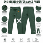 Premium 450 GSM BJJ Gi – Forest Green Brazilian Jiu-Jitsu Uniform