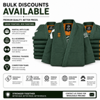 Premium 450 GSM BJJ Gi – Forest Green Brazilian Jiu-Jitsu Uniform
