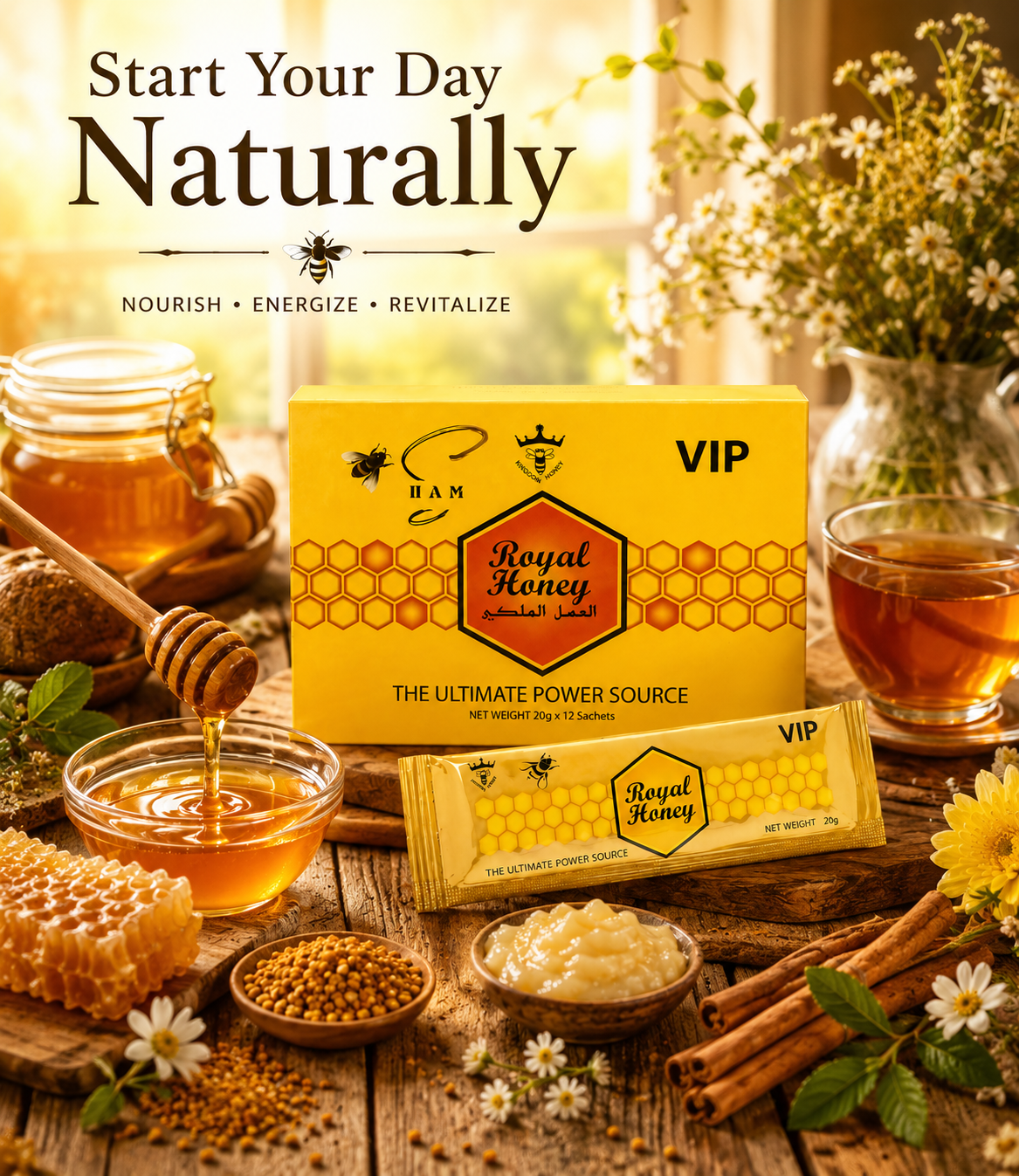 VIP Royal Honey – Premium Honey Blend with Ginseng, Maca & Ginger