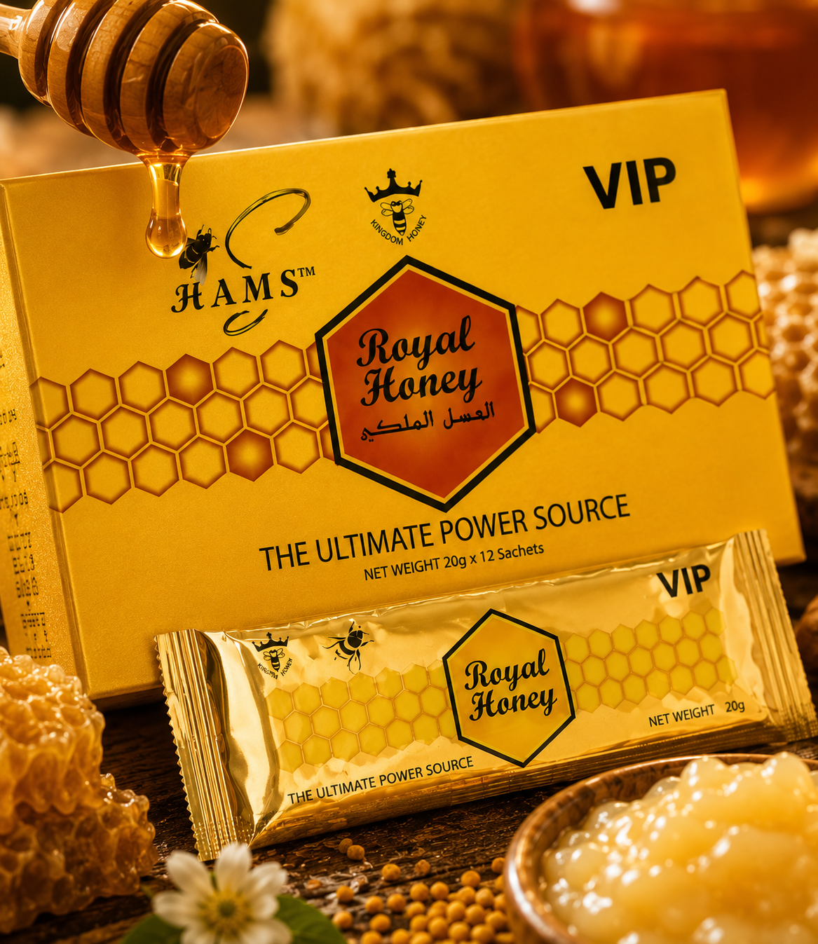 VIP Royal Honey – Premium Honey Blend with Ginseng, Maca & Ginger