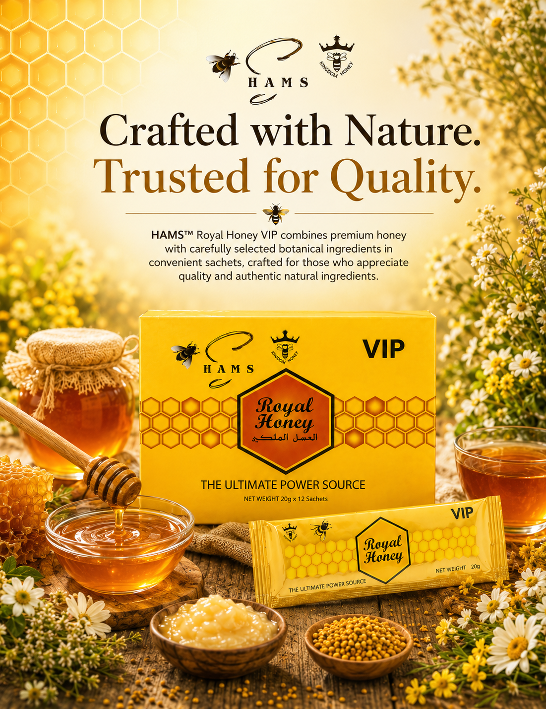VIP Royal Honey – Premium Honey Blend with Ginseng, Maca & Ginger