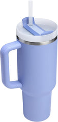 STANLEY Quencher H2.0 Tumbler with Handle and Straw 30 oz | Flowstate 3-Position Lid | Cup Holder Compatible for Travel | Insulated Stainless Steel Cup | BPA-Free | Dew Drop