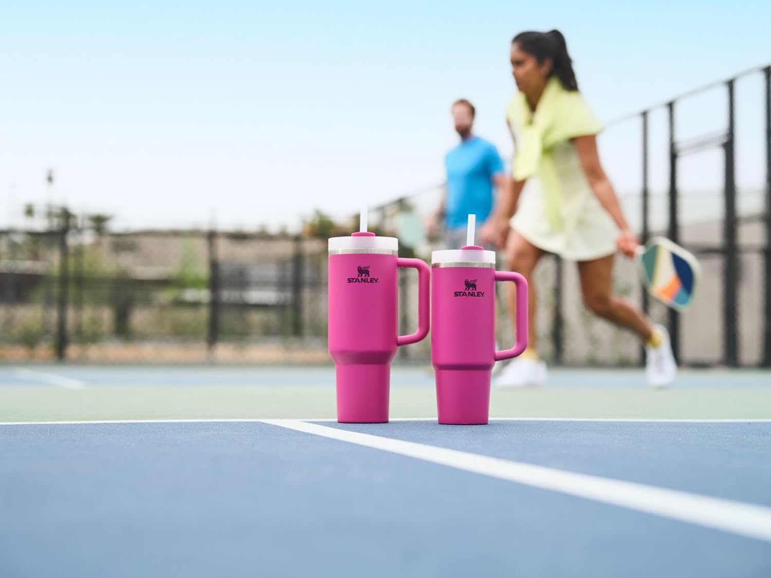STANLEY Quencher H2.0 Tumbler with Handle and Straw 40 oz | Flowstate 3-Position Lid | Cup Holder Compatible for Travel | Insulated Stainless Steel Cup | BPA-Free | Peony