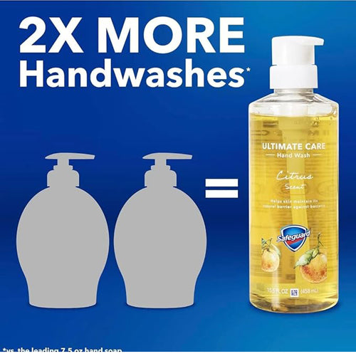 Safeguard Ultimate Care Liquid Hand Soap 15.5 fl Bottles 3-Pack
