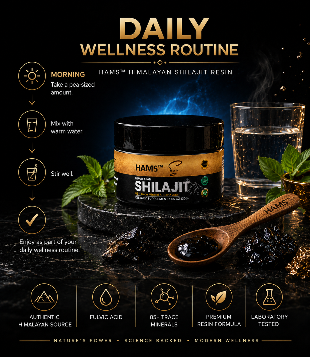 HAMS™ Himalayan Shilajit Resin – Pure Mineral-Rich Resin