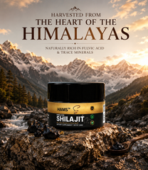HAMS™ Pure Himalayan Shilajit Resin 30g – Authentic Mumijo with 84+ Trace Minerals, High Potency Fulvic Acid & Elemental Gold, Lab Tested Vegan Energy & Vitality Supplement