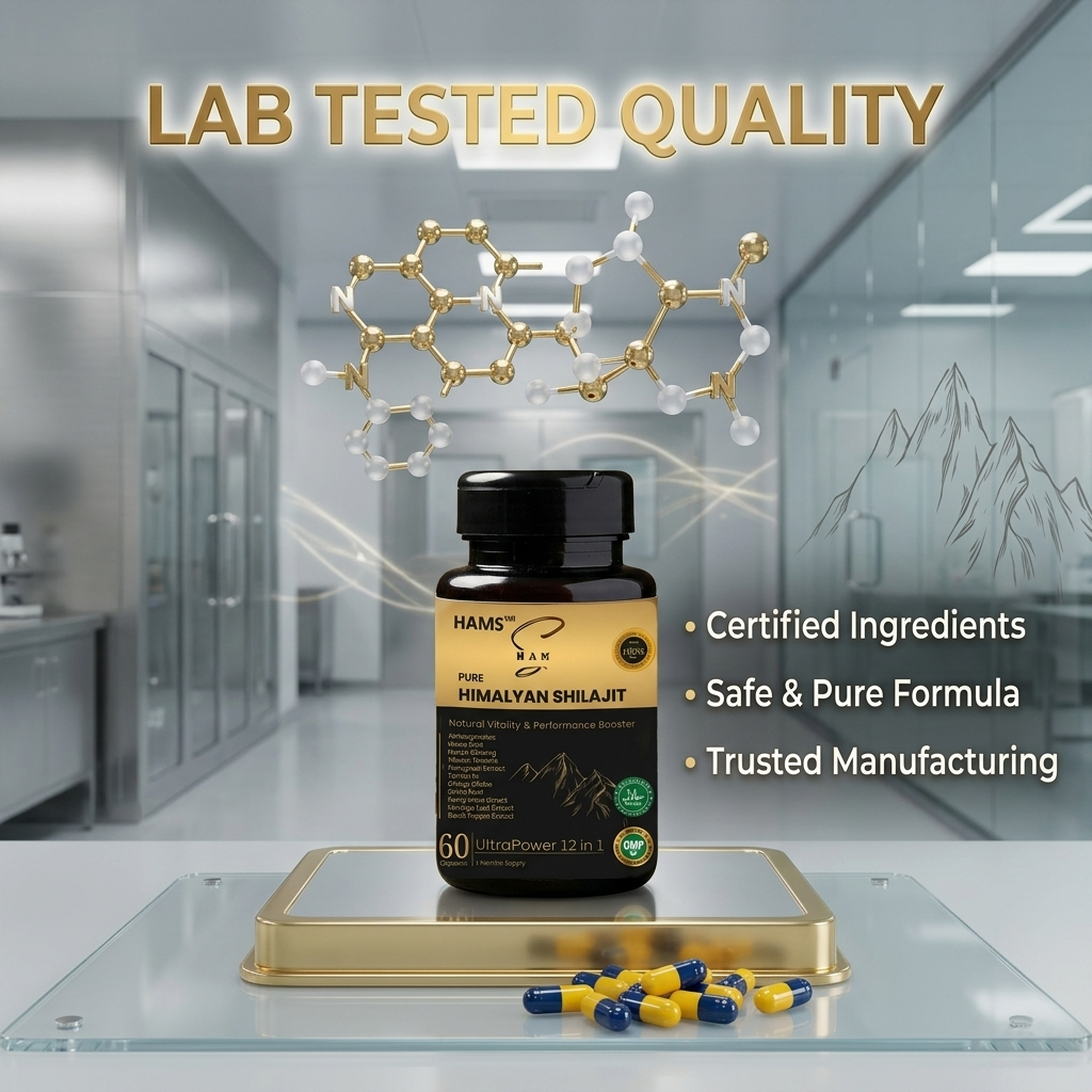 UltraPower 12-in-1 Herbal Complex – Premium Himalayan Shilajit Blend with 11 Potent Botanicals for Energy, Stamina & Daily Wellness Support
