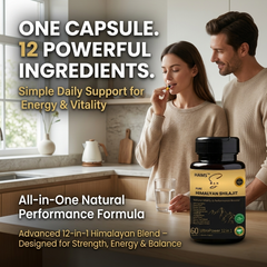 UltraPower 12-in-1 Herbal Complex – Premium Himalayan Shilajit Blend with 11 Potent Botanicals for Energy, Stamina & Daily Wellness Support