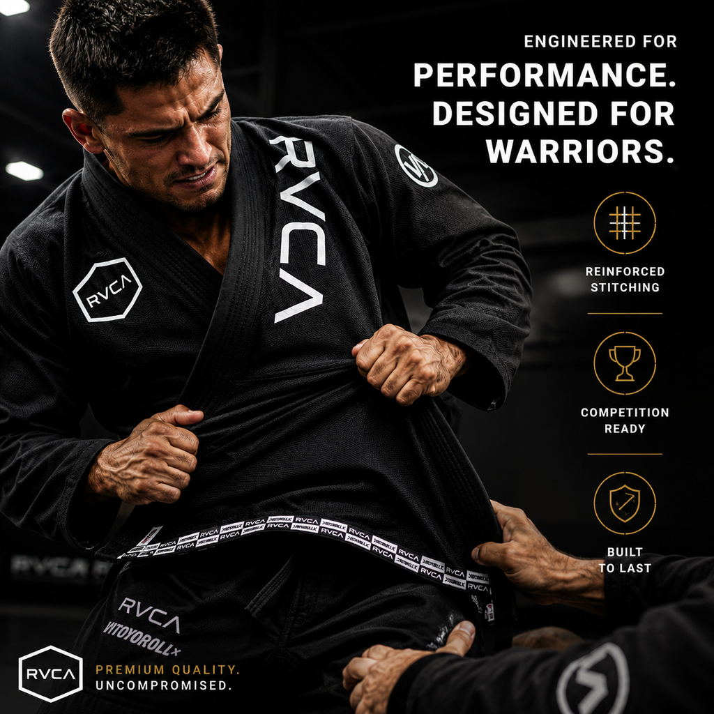 Premium Black Brazilian Jiu-Jitsu (BJJ) Gi – Reinforced Stitching & EVA Foam Collar