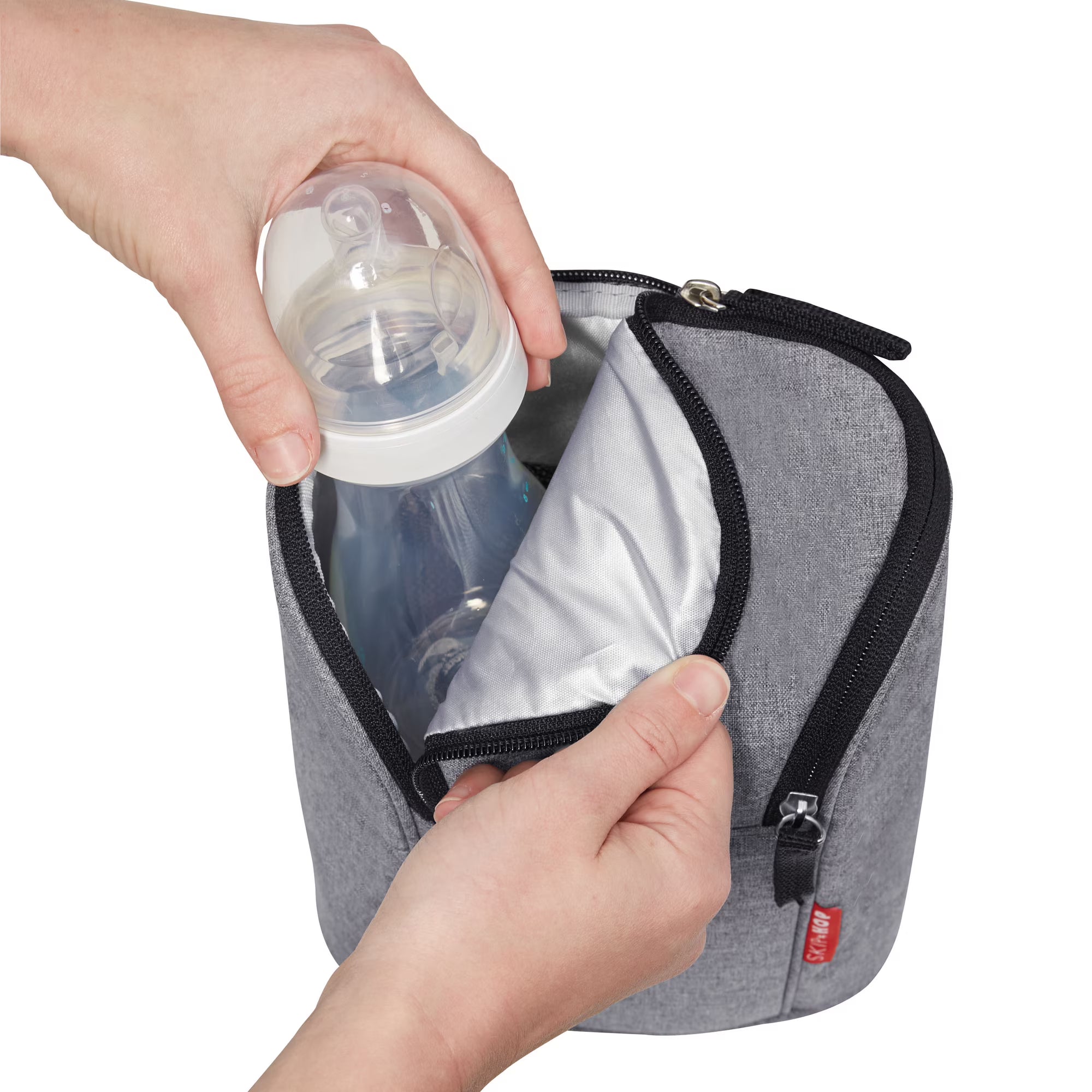 Insulated Bottle Bag, Baby Bottle Cooler Bottle Cooler Bag Nylon Baby Bottle Warmer Cooler Bag Baby Bottle Thermal Tote Bag for Nursing Mom Daycare