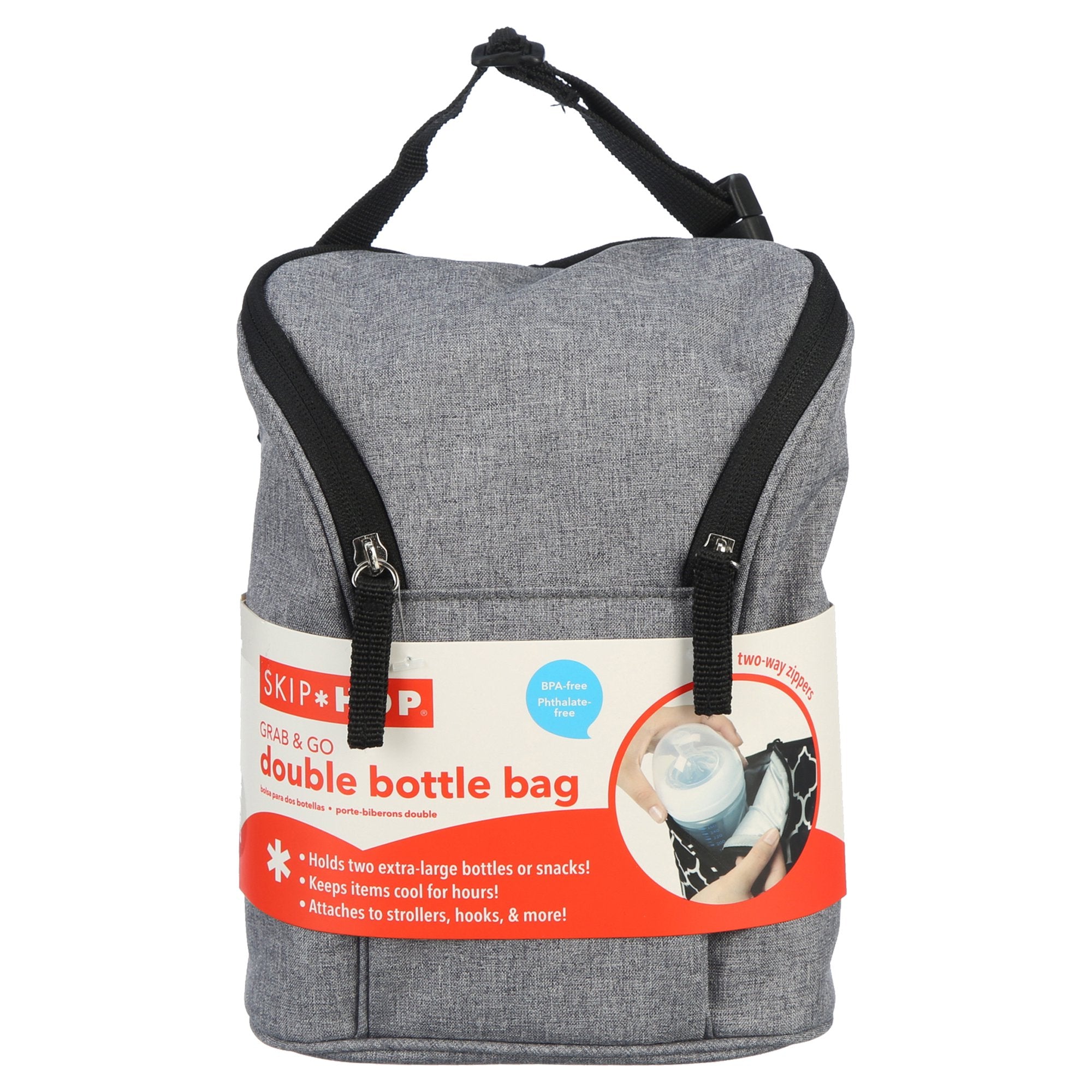 Insulated Bottle Bag, Baby Bottle Cooler Bottle Cooler Bag Nylon Baby Bottle Warmer Cooler Bag Baby Bottle Thermal Tote Bag for Nursing Mom Daycare