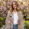 Premium Multicolor Paisley Wool Shawl for Women