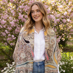 Premium Multicolor Paisley Wool Shawl for Women