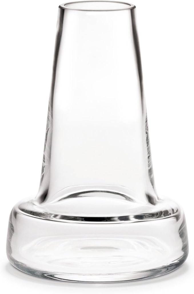 Holmegaard Flora Vase, Clear, 9.4" H x 6.7" D, Designed by Less Limits v/Louise Campbell, Gift Box Included