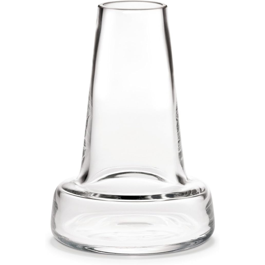 Holmegaard Flora Vase, Clear, 9.4" H x 6.7" D, Designed by Less Limits v/Louise Campbell, Gift Box Included