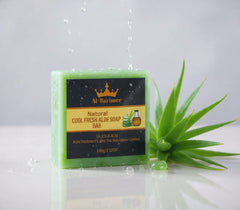 Cool Fresh Aloe Soap Bar | Hydrating, Refreshing & Soothing Skin Cleanser | Natural Aloe Vera Bathing Bar