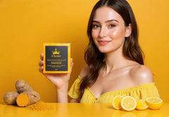 Lemon, Turmeric & Kojic Acid Skin Brightening Soap – Pack of 3 | Deep Cleansing, Tan Removal & Glow Enhancing Formula