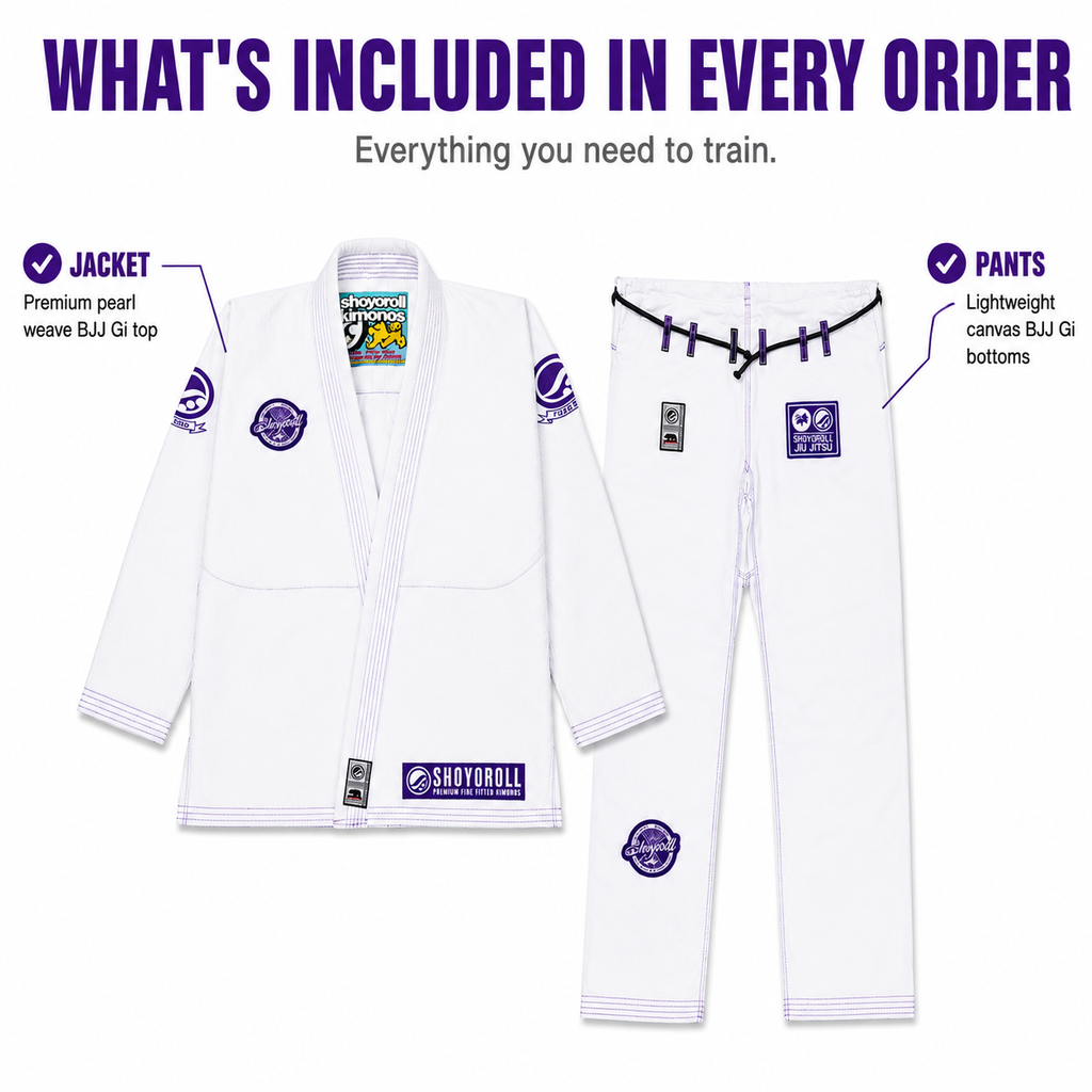 Premium White BJJ Gi – Durable Brazilian Jiu-Jitsu Training Uniform