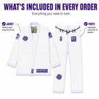 Premium White BJJ Gi – Durable Brazilian Jiu-Jitsu Training Uniform