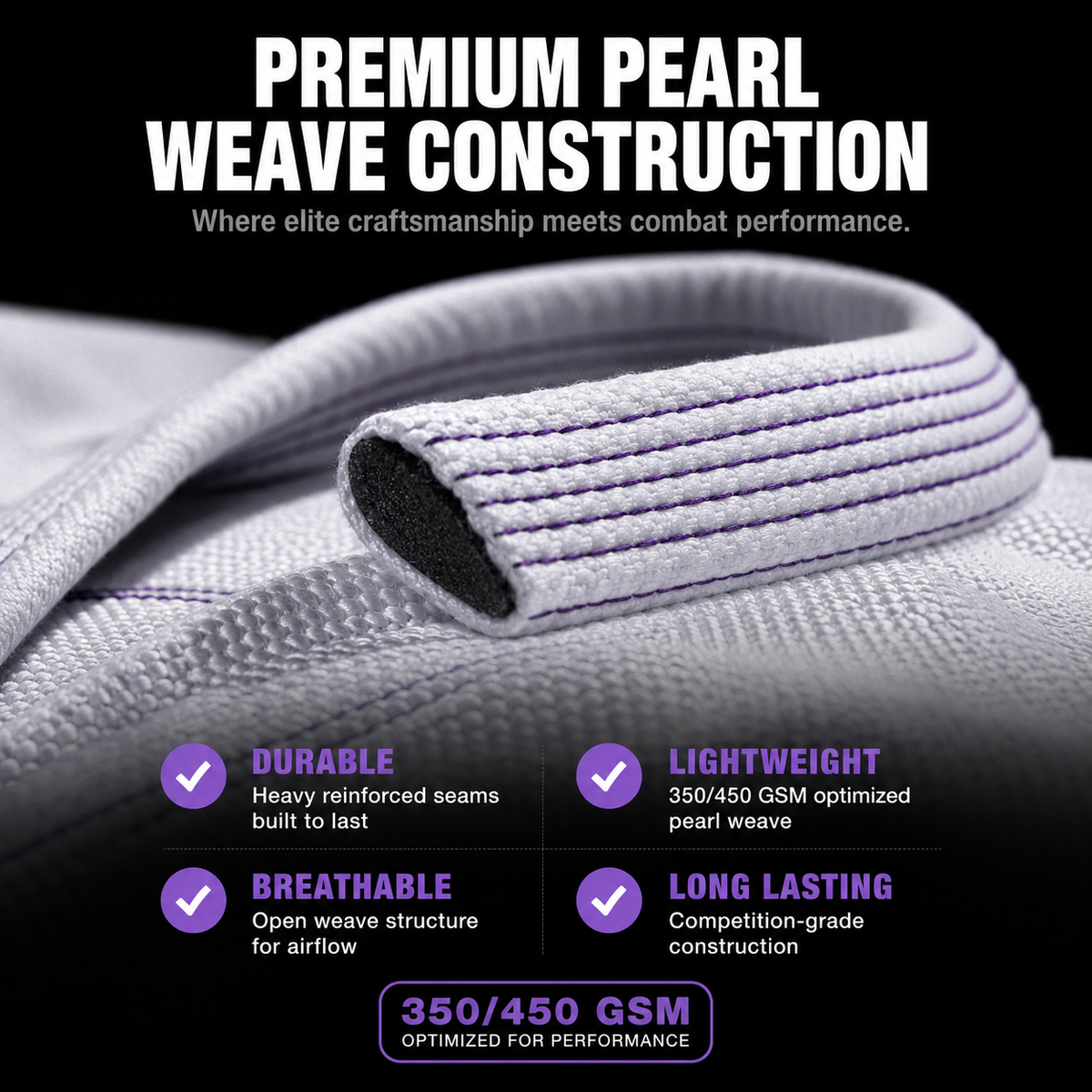 Premium White BJJ Gi – Durable Brazilian Jiu-Jitsu Training Uniform