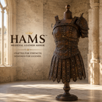 Women's Genuine Cow Leather Medieval Armor Dress