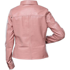 Women’s Fold-Color Leather Jacket 