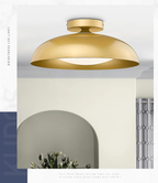 Modern Gold LED Flush Mount Ceiling Light – 24W, 5 Colour Temperatures