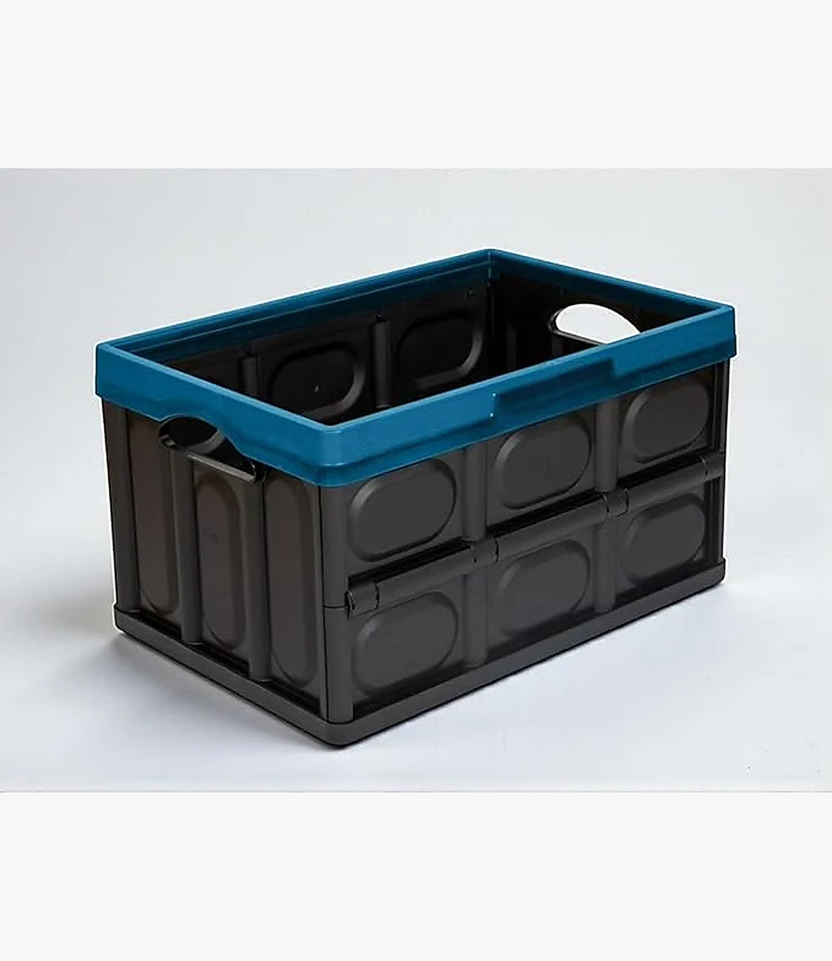 Collapsible Plastic Storage Basket – 46L Heavy-Duty Folding Storage Bin