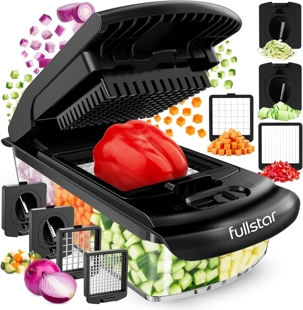 Fullstar Pro 4-in-1 Vegetable Chopper with Container – White