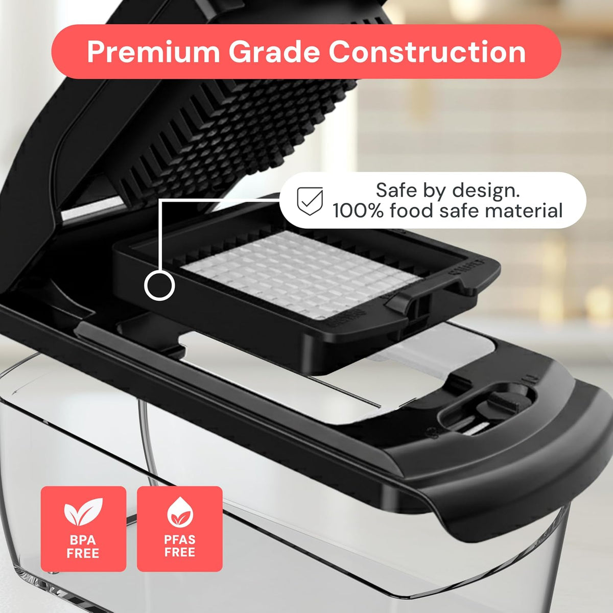 Fullstar Pro 4-in-1 Vegetable Chopper with Container – White